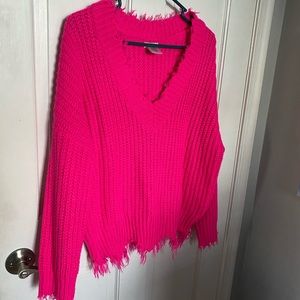 Hot pink sweater
